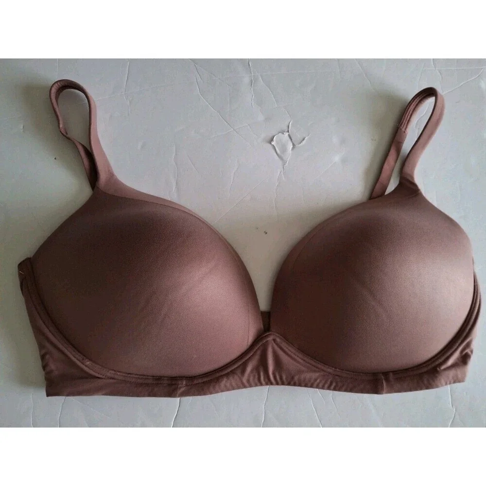 Victoria's Secret Body by Victoria Wireless Bra Sz 38DD Mauve Lightly Lined